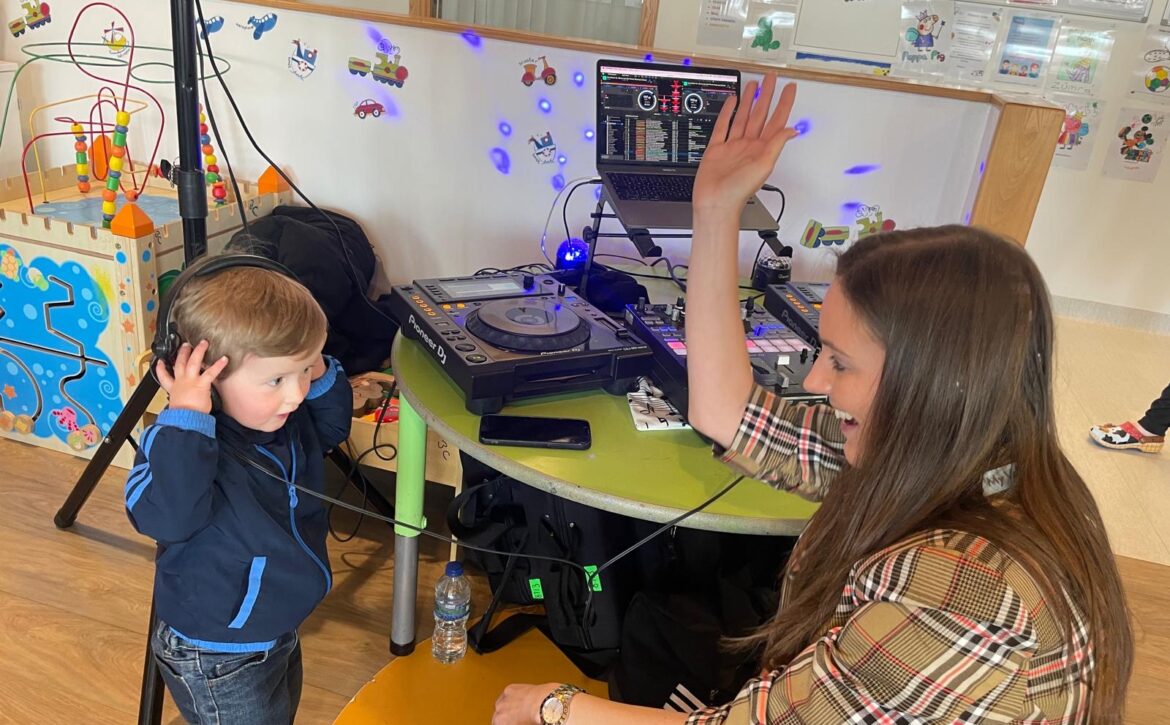 shakespeare north dj with child