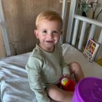 From life-support to campaign star; Caleb continues to shine!